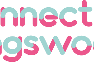 'Connecting Kingswood' written in blue and pink text