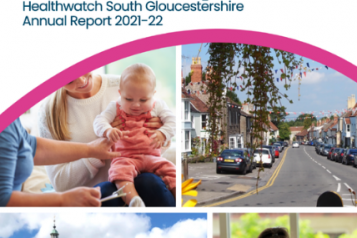Healthwatch South Gloucestershire's annual report cover