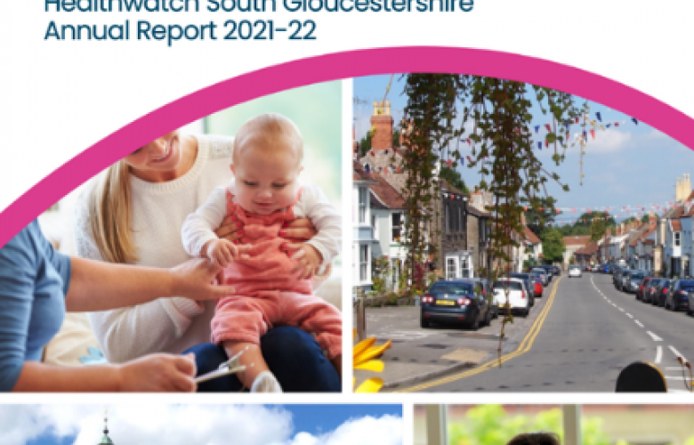 Healthwatch South Gloucestershire's annual report cover